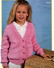 0233 Knitting Girls V Neck
