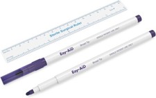 10pk Ezy-Aid STERILE Skin Marker | Gentian Violet Ink, Ruler in Sterile Pack