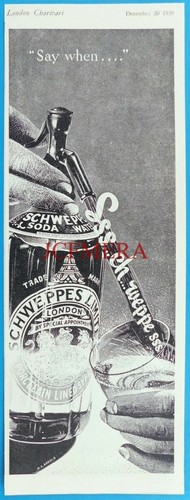 Schweppes soda water - water, syphon