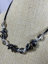 Iridescent Black Spiral Twist