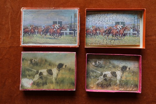 Two 1930s hand cut - , jigsaw