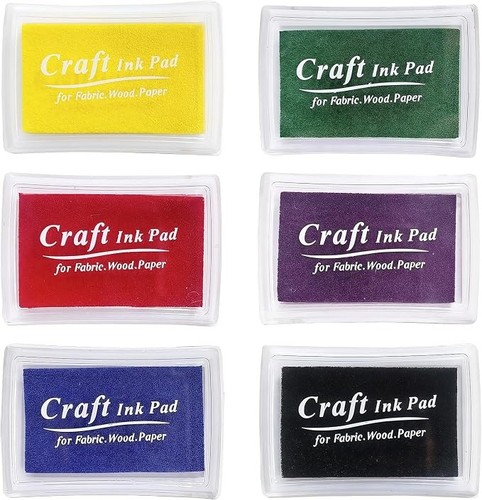 Multi colour craft ink pad - multi-colour, set