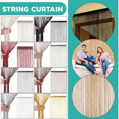 String curtain door panels - string,