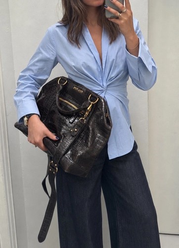 Miu brown croc bag - miu,