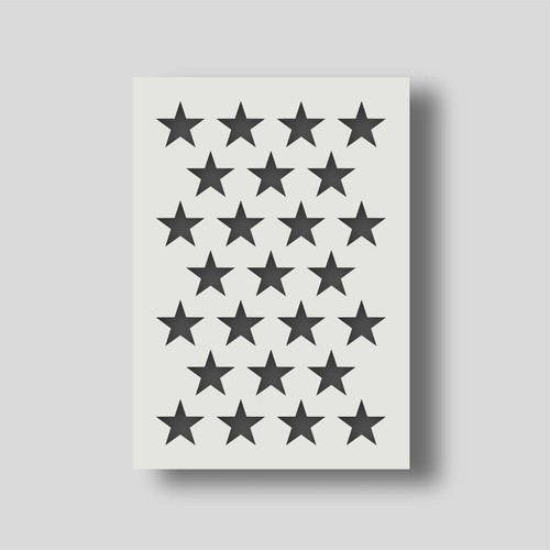 Reusable star stencils