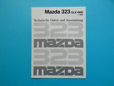 Brochure - Mazda 323 (BG) -