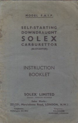 Solex model p self - solex, f.a.i.p.