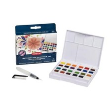 Derwent Watercolour Paint Pan Set of 24 Colours