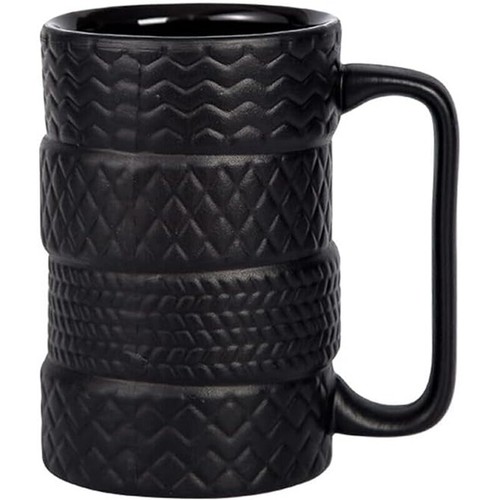 Tyre tire mug large - mug, ceramic
