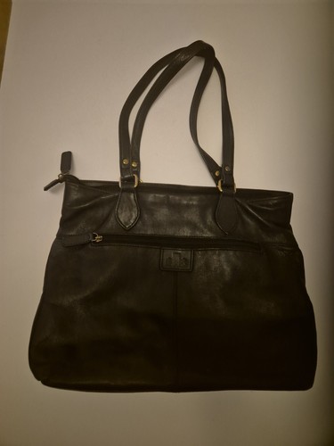 Rowallan leather handbag black - rowallan,