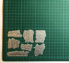 7pcs Christmas Greetings Hot Foil Press Plates - From Our House To Yours