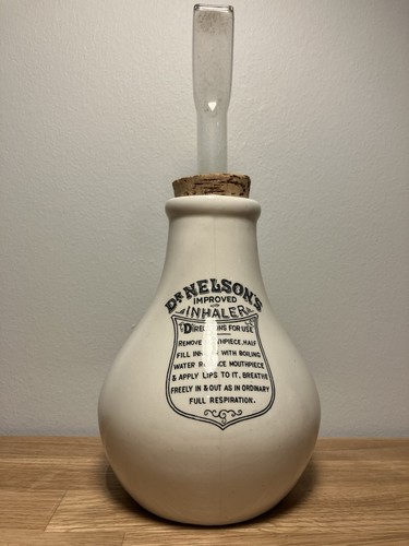 Nelson inhaler pottery - inhaler,
