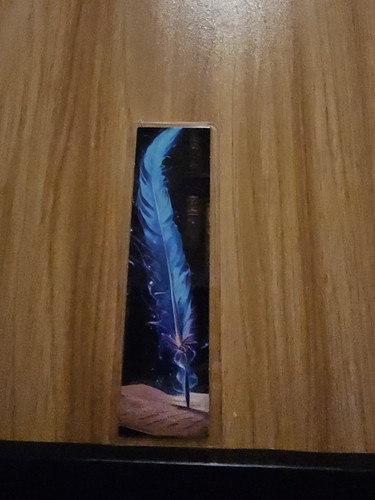 Glowing blue feather - blue,
