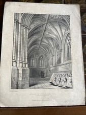 1848 Antique Print; Church of