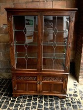 Lovely Old Charm Oak Leaded