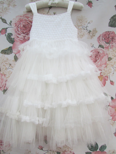 Monsoon ivory frill - frill, tulle