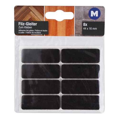 Self adhesive felt pads - 8x,