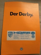VW Derby Car Brochure - August
