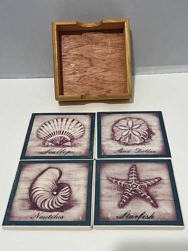 Sea life coasters - life, square