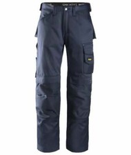 Snickers 3312 Craftsmen Navy Trousers Duratwill Size 146 W31 L35