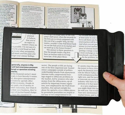 Large book magnifier for - magnifier,