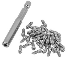 Michigan Tungsten Water Studs for Waders & Boots, Socket Included, Pack of 40