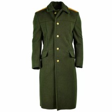 Military Green Wool Overcoat