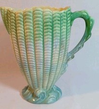 Vintage Jug SylvaC Art Deco Sea Shell Ceramic Jug Vase 24cm Tall