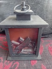 HOME DECOR LOG FIRE NIGHT LIGHT Battery powered