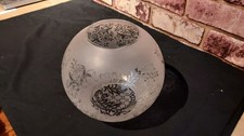 ROUND FROSTED FLORAL GLASS