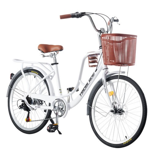 24inch adult city bike pink - 24inch,