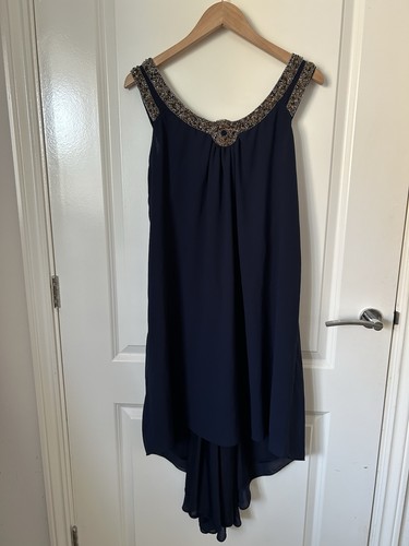 Next navy blue beaded cocktail - navy,