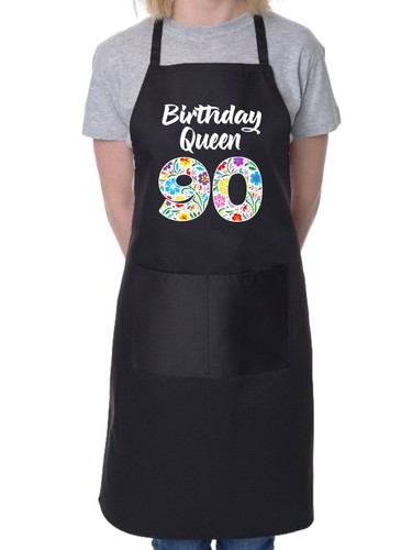 Birthday queen apron - queen, 90