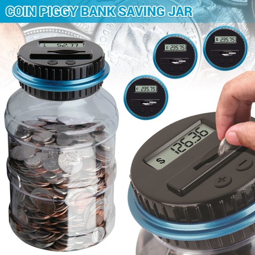 Digital coin counting bank - coin,