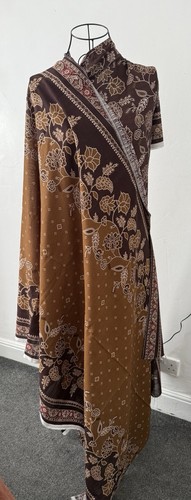 Unstitched brown soft khaddar - unstitched,