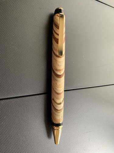 Hand turned pen with layers - turned,