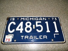 Vintage 1973 Michigan Trailer