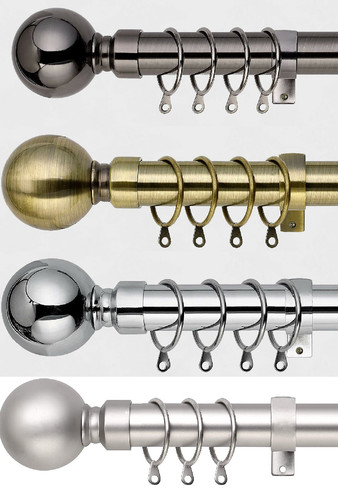 28mm extendable metal - metal, curtain