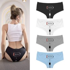 Low Rise Women's Sexy Naughty Super Soft Please Charge Print Panties Novelty