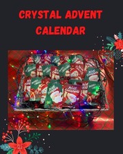 Crystal Advent Calendar, 24 Different Crystal Carving Unique Special Gift Set UK