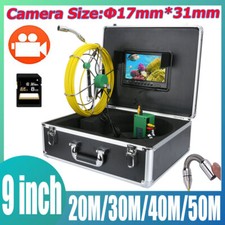 20/30/40/50M 9inch DVR 17mm Industrial Pipe Sewer Inspection Video Camera System