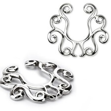 Fake nipple bar shield with