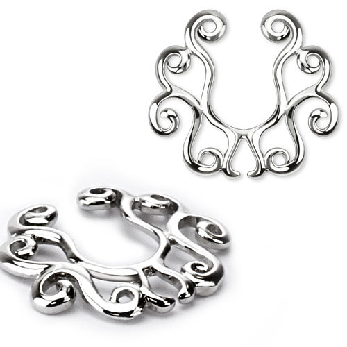 Fake nipple bar shield with