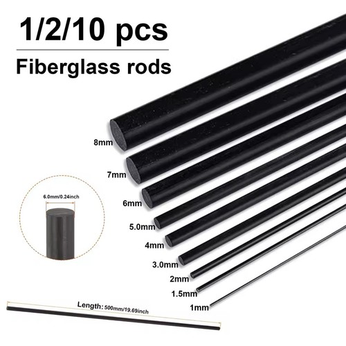 Black glassfiber rods fiber - glassfiber,