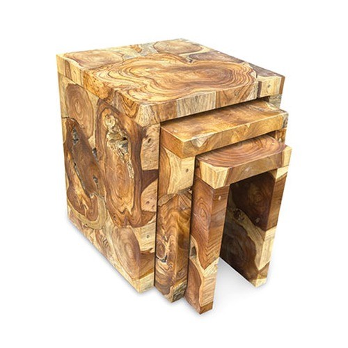 Teak root nest square - nest, 3