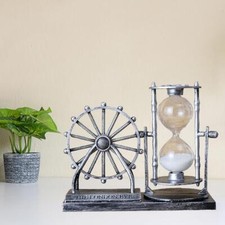 Hourglass Clock Yoga Sauna glass Office Desktop Coffee Table