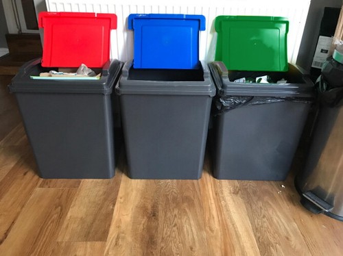25l 50l recycling bins - recycling, kitchen