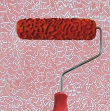 7" Embossing Paint Roller Design Pattern Brush Sleeve Tool with Handle