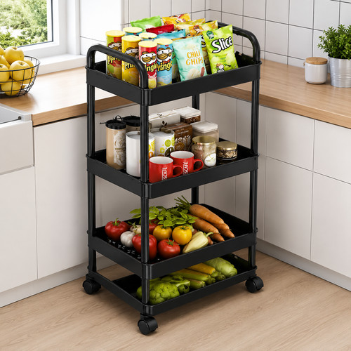 Tier kitchen storage trolley - 4,