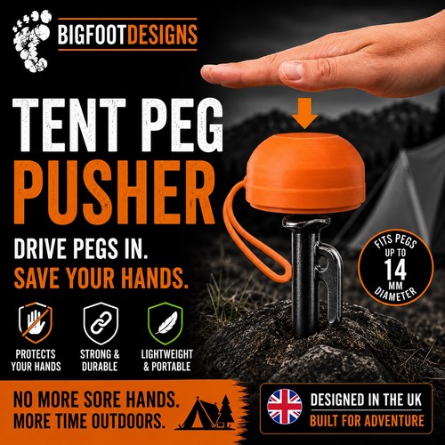 Tent peg pusher universal - tent,